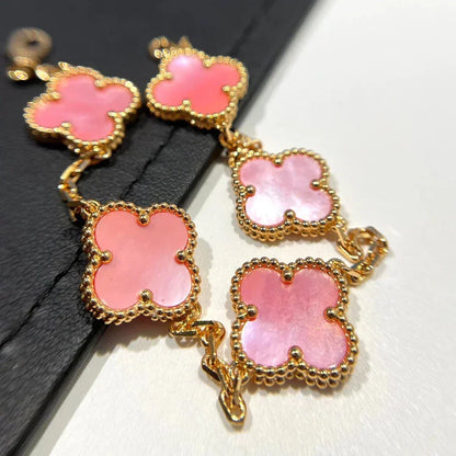 [⭐Renara] CLOVER 5 MOTIFS  PINK MOP BRACELET COLLECTION