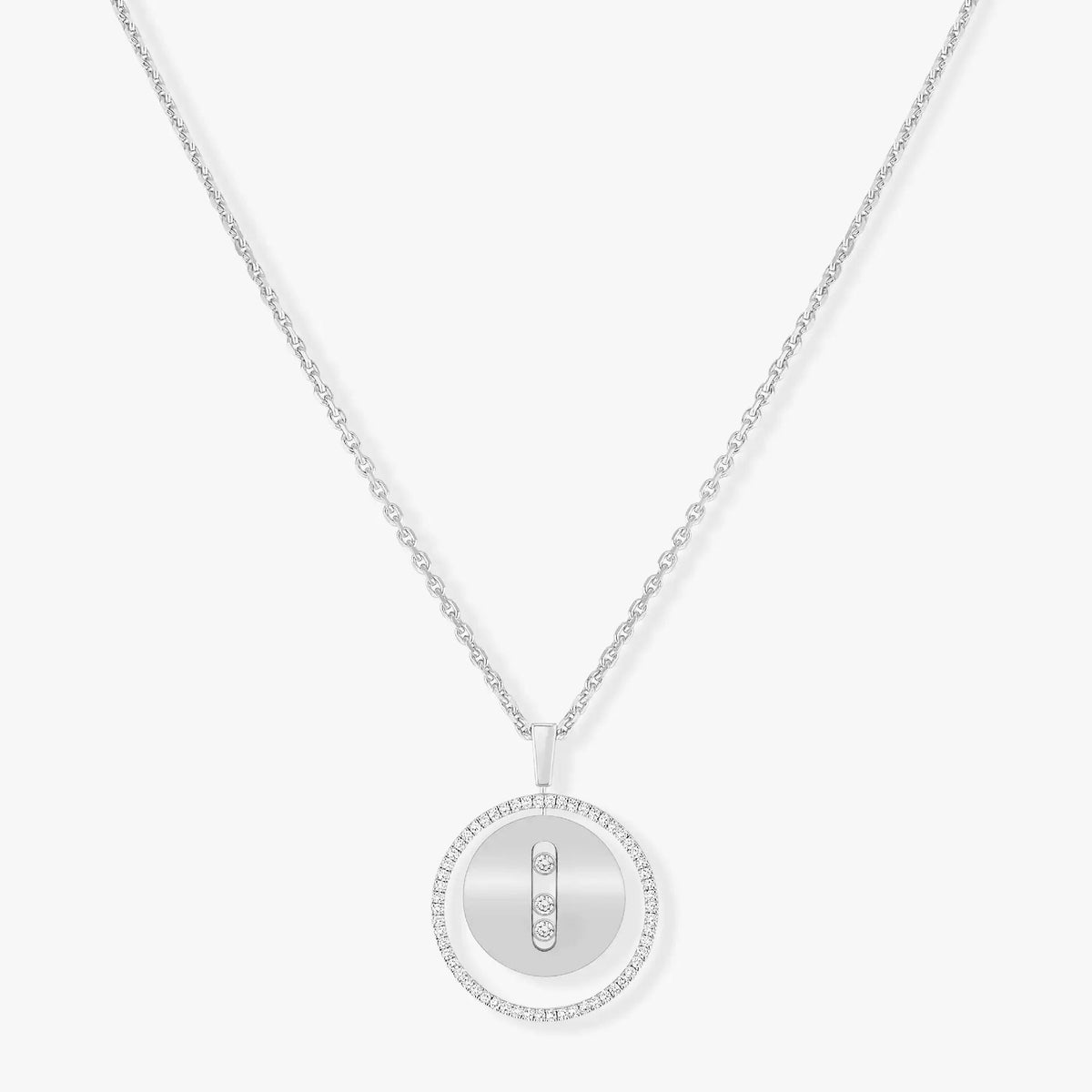 [⭐Renara]Demo MOVE MM SILVER DIAMOND NECKLACE