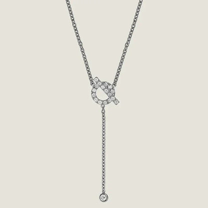 [⭐Renara]FINESSE SILVER DIAMOND NECKLACE