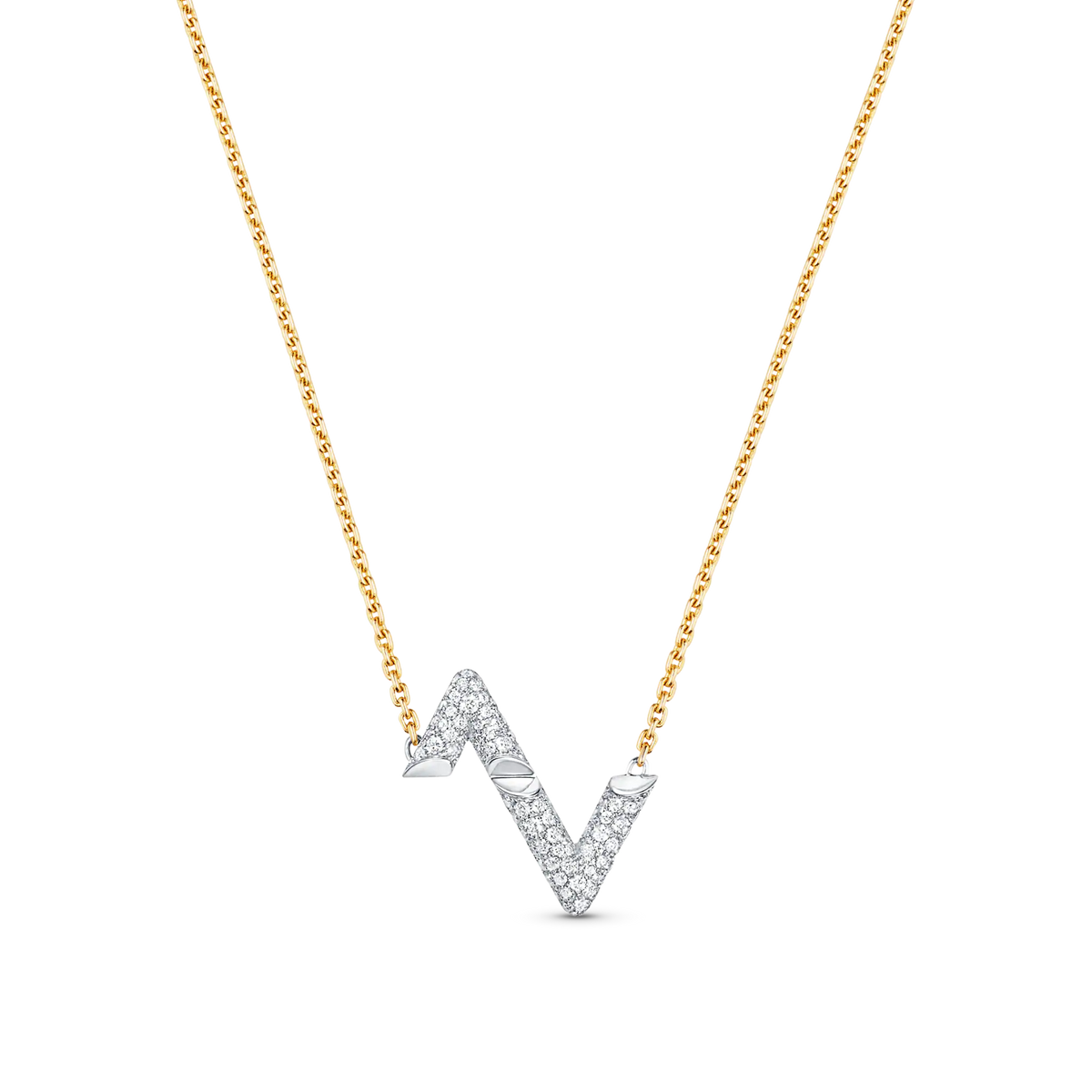 [⭐Renara]VOLT SILVER DIAMOND PEDANT NECKLACE
