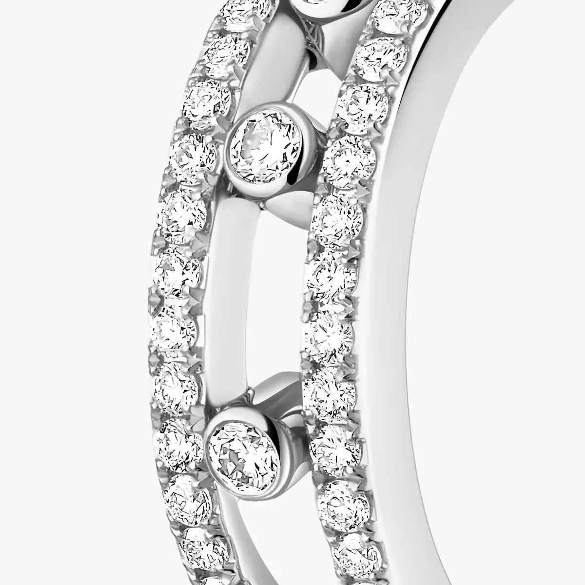 [⭐Renara]Diamond Pave_ Hoop Earrings Move