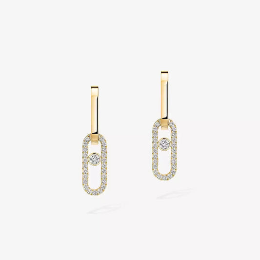[⭐Renara]Move Link Diamond Earrings