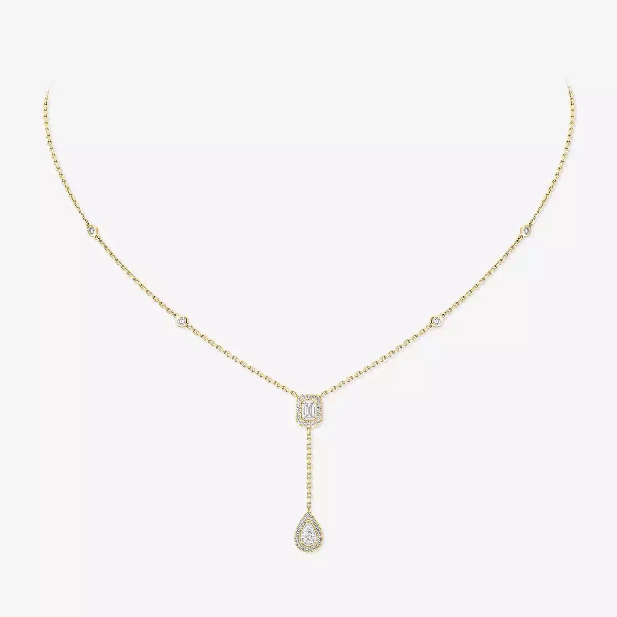 [⭐Renara]Gold Diamond Tie Necklace