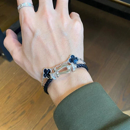 [⭐Renara]CLOVER 5 MOTIF PIETERSITE BRACELET COLLECTION