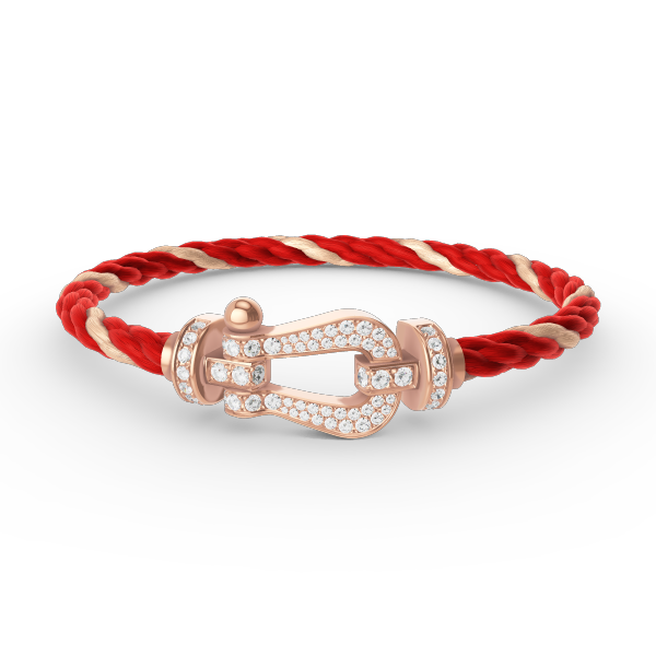 [⭐Renara]FORCE LARGE HORSESHOE FULL DIAMOND BRACELET ROSE GOLD