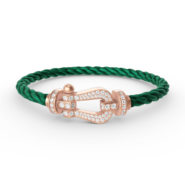 [⭐Renara]FORCE LARGE HORSESHOE FULL DIAMOND BRACELET ROSE GOLD
