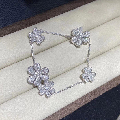 [⭐Renara]FRIVOLE SILVER 5 FLOWERS BRACELET