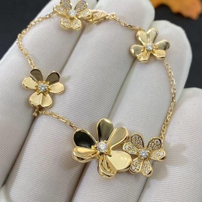 [⭐Renara]FRIVOLE GOLD 5 FLOWERS BRACELET