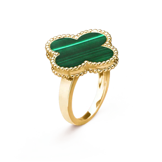 [⭐Renara]CLOVER MALACHITE RING