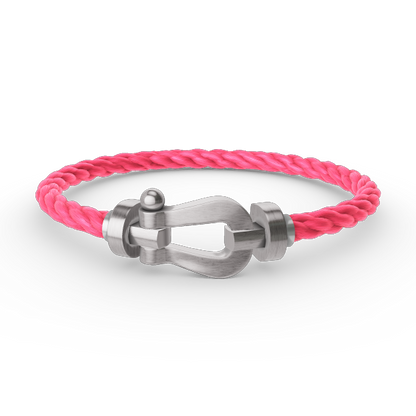 [⭐Renara]FORCE LARGE HORSESHOE NO DIAMOND BRACELET SILVER