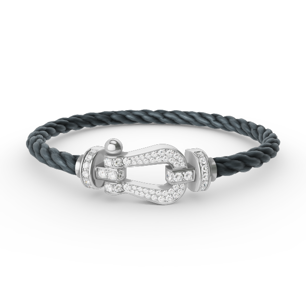 [⭐Renara]FORCE LARGE HORSESHOE FULL DIAMOND BRACELET SILVER
