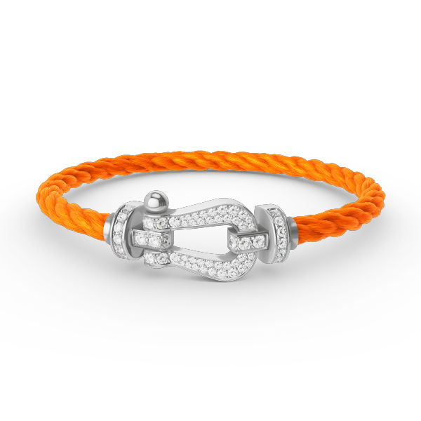 [⭐Renara]FORCE LARGE HORSESHOE FULL DIAMOND BRACELET SILVER